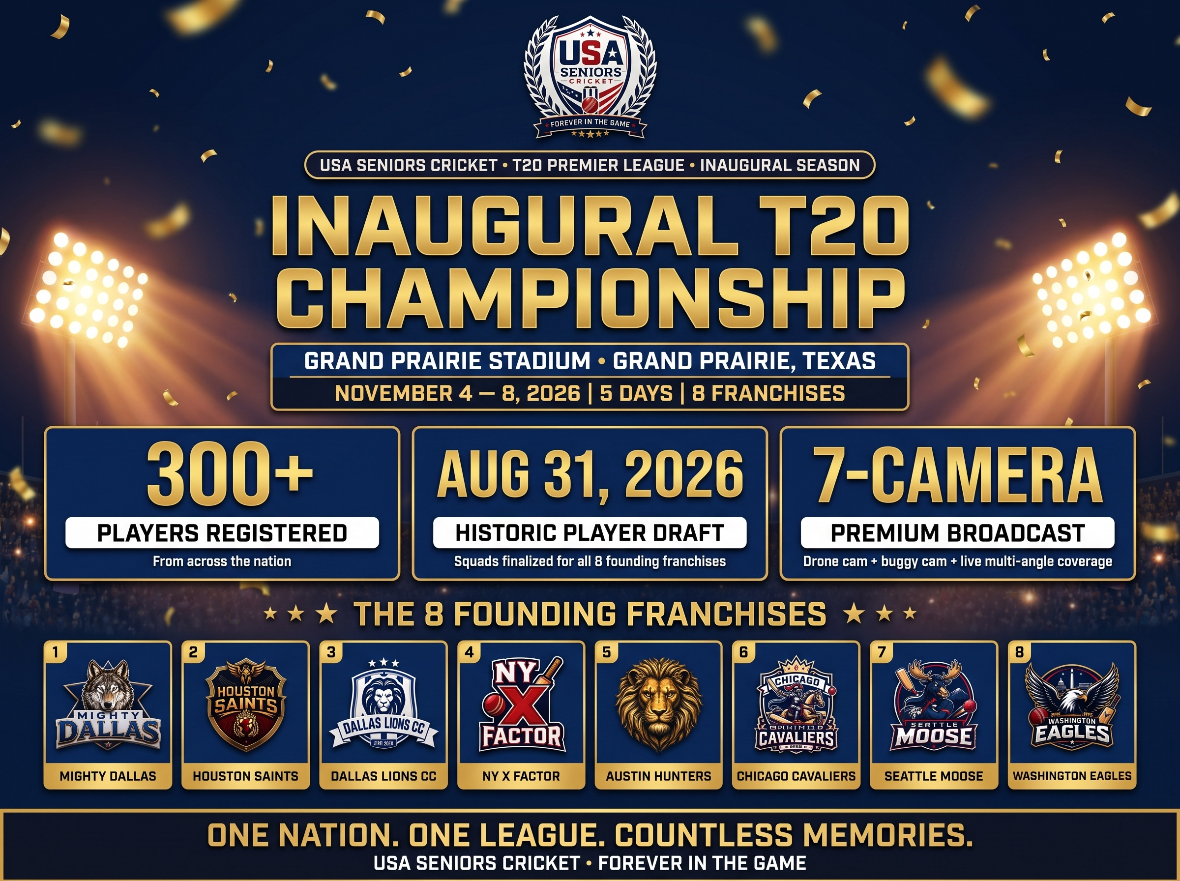 Grand Prairie Stadium: USASC T20 National Premier League
